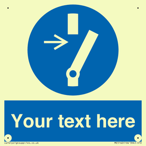 Custom Disconnect Sign